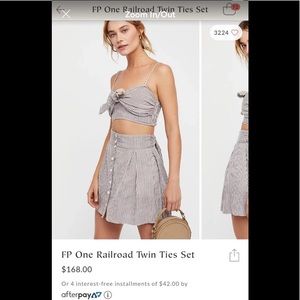 New!!! •••Free People••• Two Piece Set! Size Small